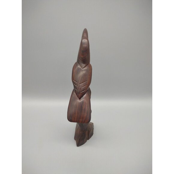 Vintage 12" Toucan Carved Wood Folk Art Sculpture, Two Pieces, MCM Bird Parrot - Picture 3 of 16